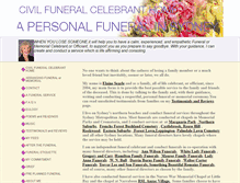 Tablet Screenshot of funeralcelebrantsydney.com.au